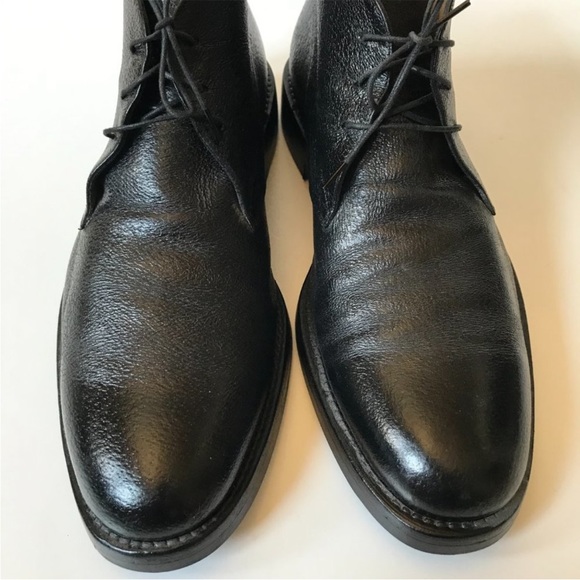Bally Black Leather Mid Top Chukka Boots 10.5 US - Picture 4 of 7
